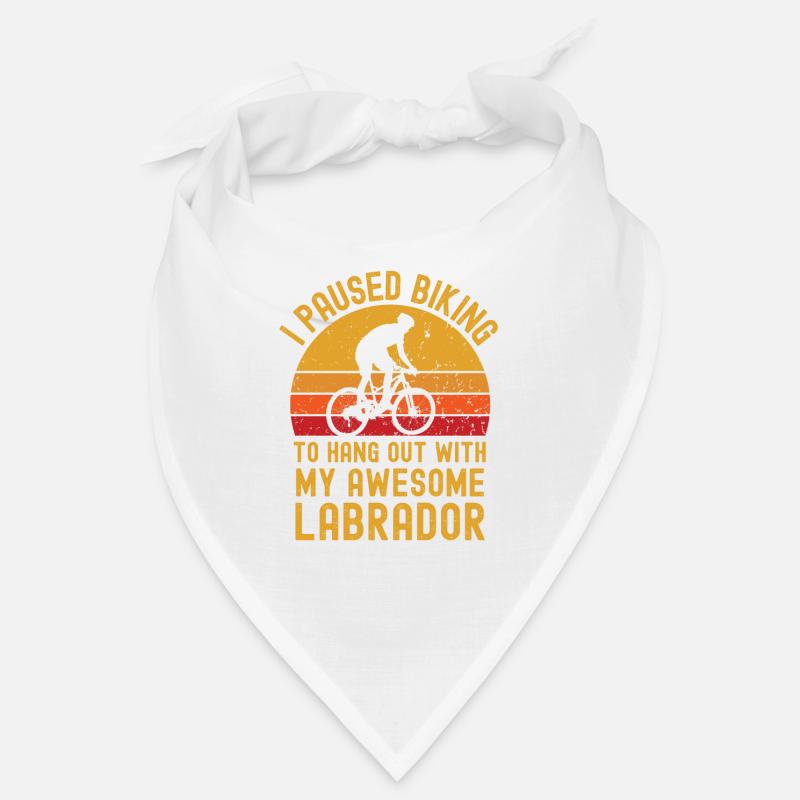 Radfahren und Labrador Bandana