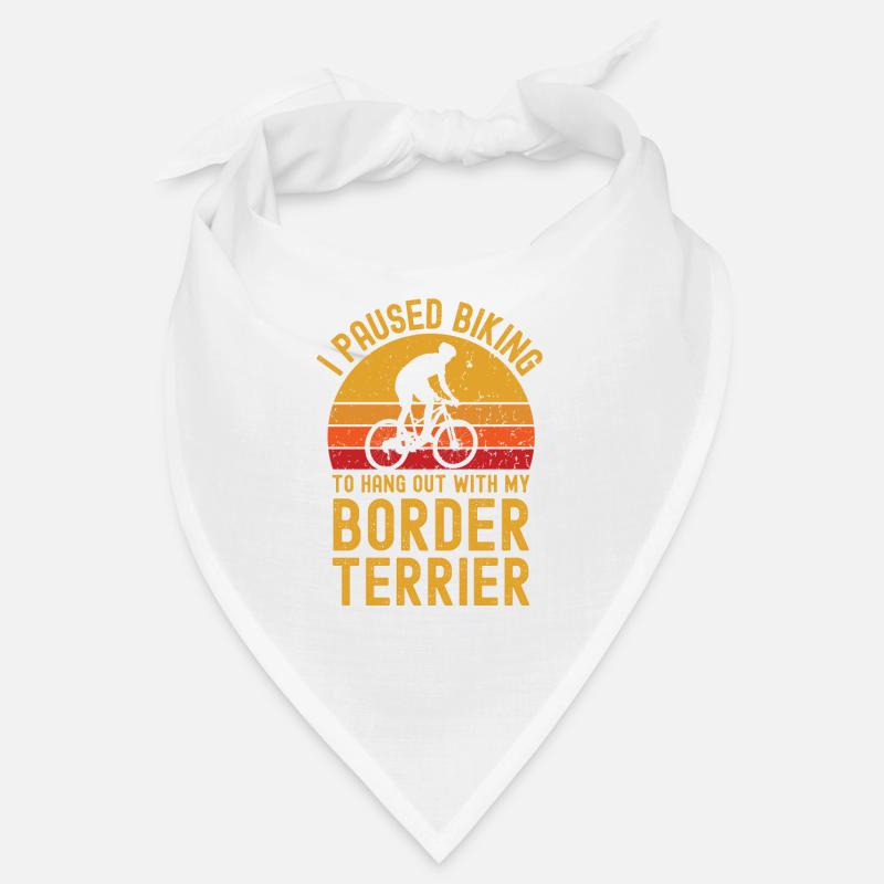 Cyclisme et Border Terriers Bandana