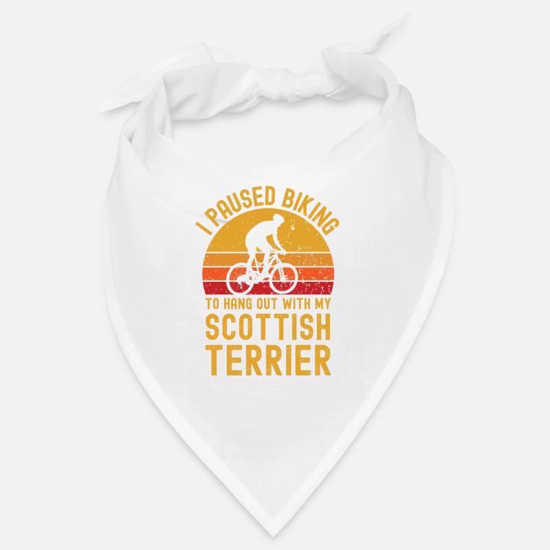 Cyclisme et terrier écossais Bandana
