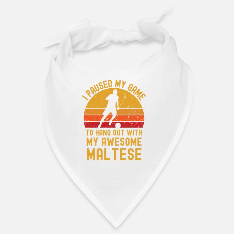 Fußball und Malteser Bandana