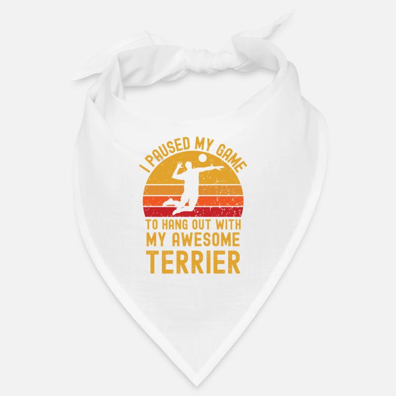 Volleyball und Terrier Bandana