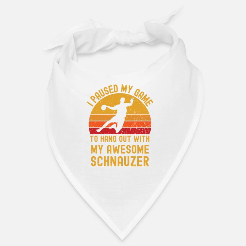 Handball und Schnauzer Bandana