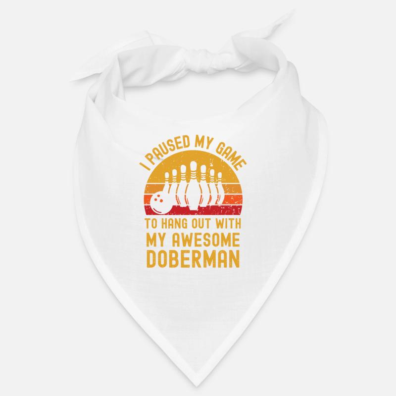 Bowling und Dobermann Bandana