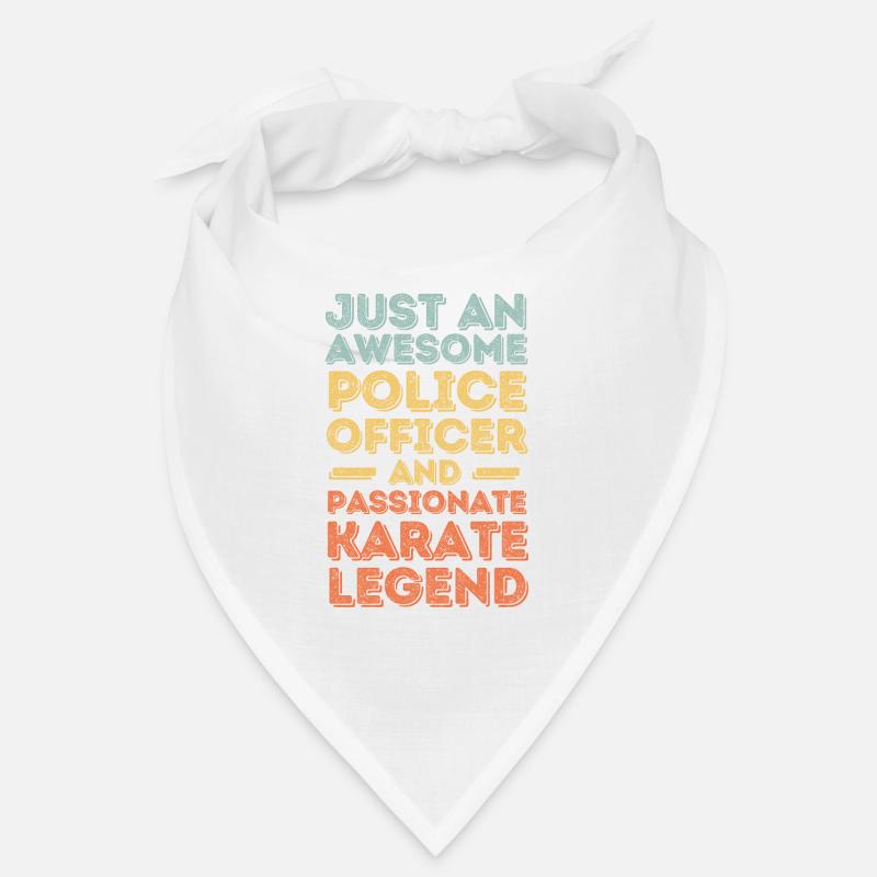 Policeman Karate retro Bandana