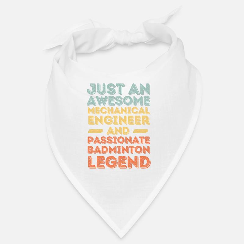 Mechanical Engineer Badminton retro Bandana