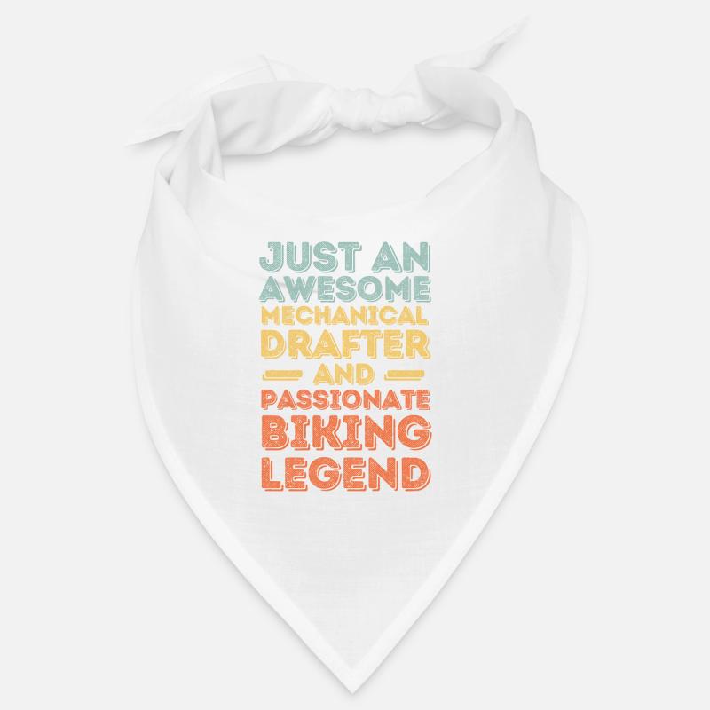 Technischer-Zeichner Radfahren retro Bandana