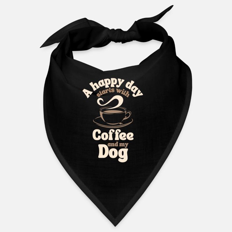 Coffee Dog lover Bandana