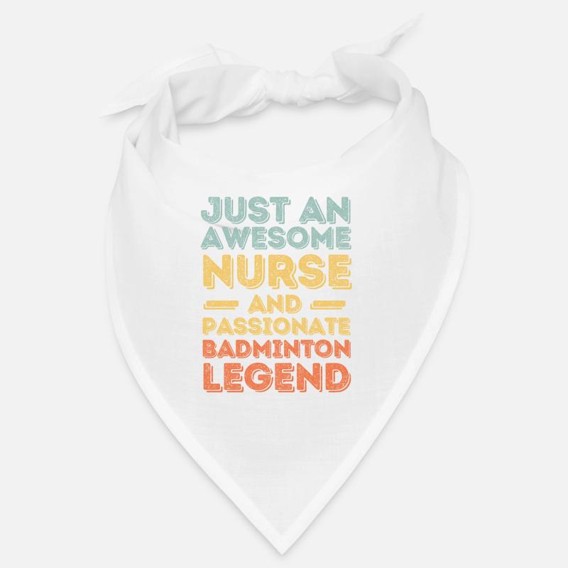Krankenschwester Badminton Legende retro Bandana