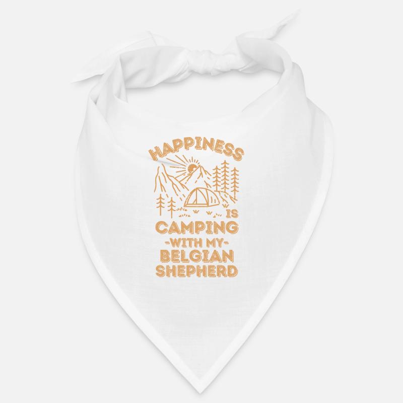 Camping avec berger belge Bandana
