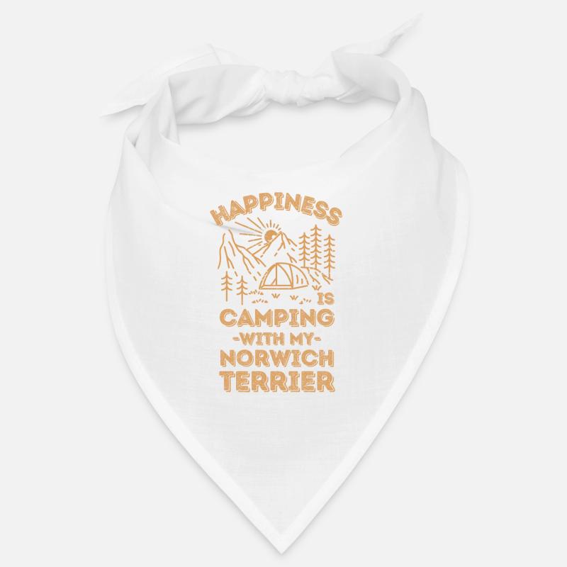 Camping mit Norwich-Terrier Bandana