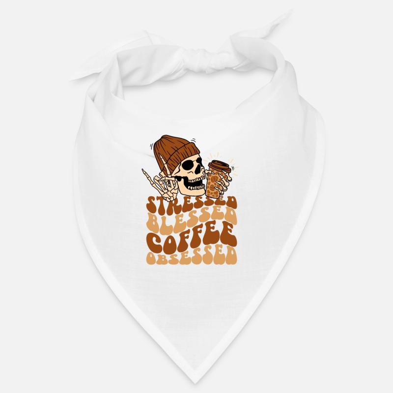 Coffee and Skull Bandana