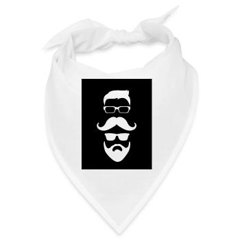 Zwei Freunde - Bandana - Weiß - Vorne