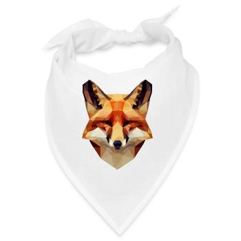 Faszinierender Polygon-Fuchs - Modernes - Bandana - Weiß - Vorne