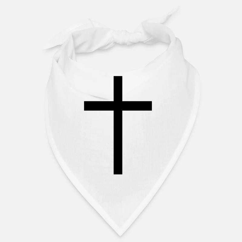 Kreuz - Bandana - Weiß