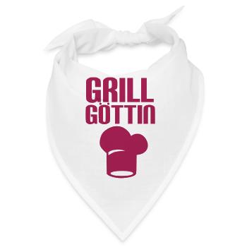 Grill Göttin - Grillen - Bandana - Weiß - Vorne