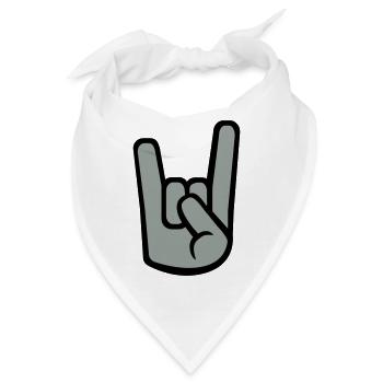 Metal - Bandana - Weiß - Vorne