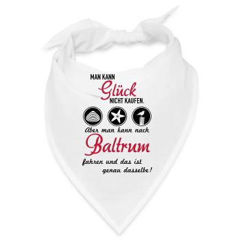 Glück Baltrum - Bandana - Weiß - Vorne