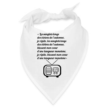 ddayradio blak - Bandana - Weiß - Vorne