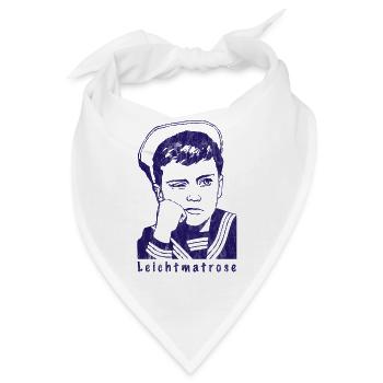 Leichtmatrose | Matrose Seemann Kapitän Seefahrer - Bandana - Weiß - Vorne