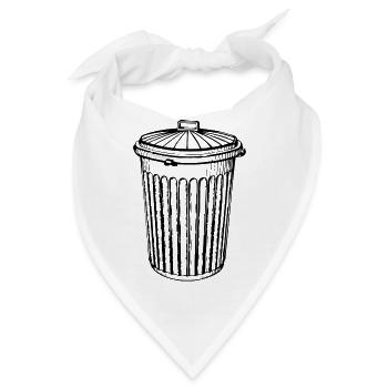 Mülleimer - Bandana - Weiß - Vorne