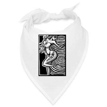 hypnotic love - Bandana - Weiß - Vorne