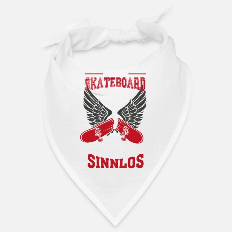 Skateboard broken Leben sinnlos Geschenk Bandana