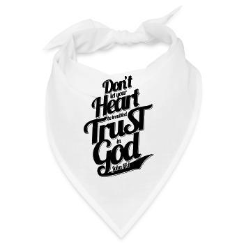 Trust in God - Bandana - Weiß - Vorne