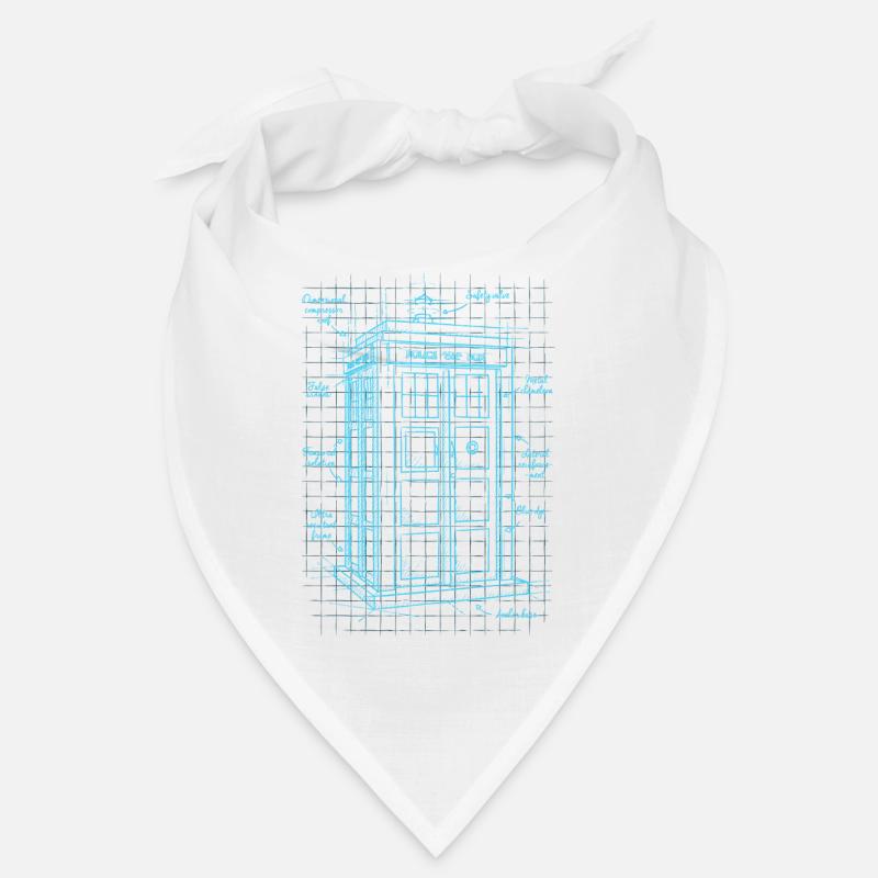 Time machine plan - Bandana - blanc