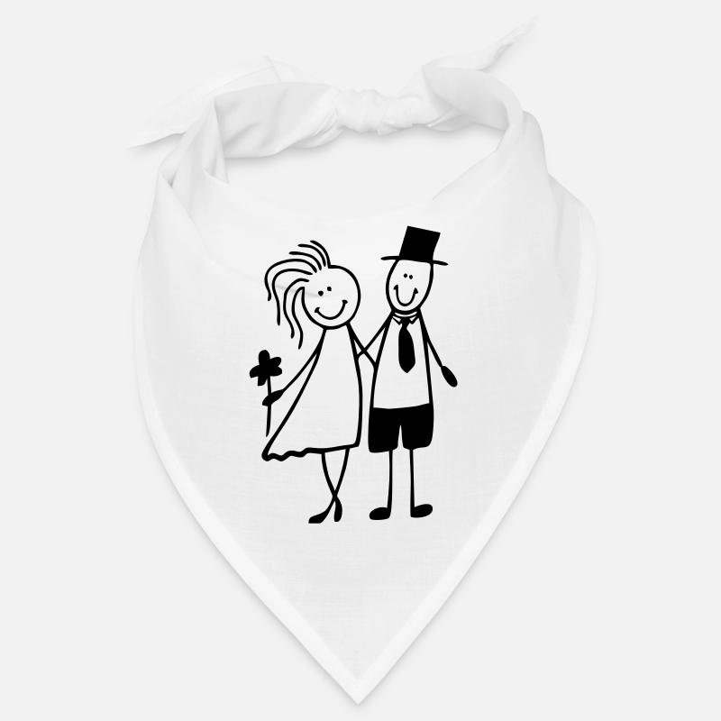 mariée et le marié Bandana