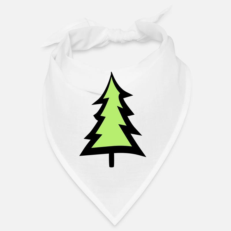 arbre de noël arbre de noël texte conception logo sapin s Bandana