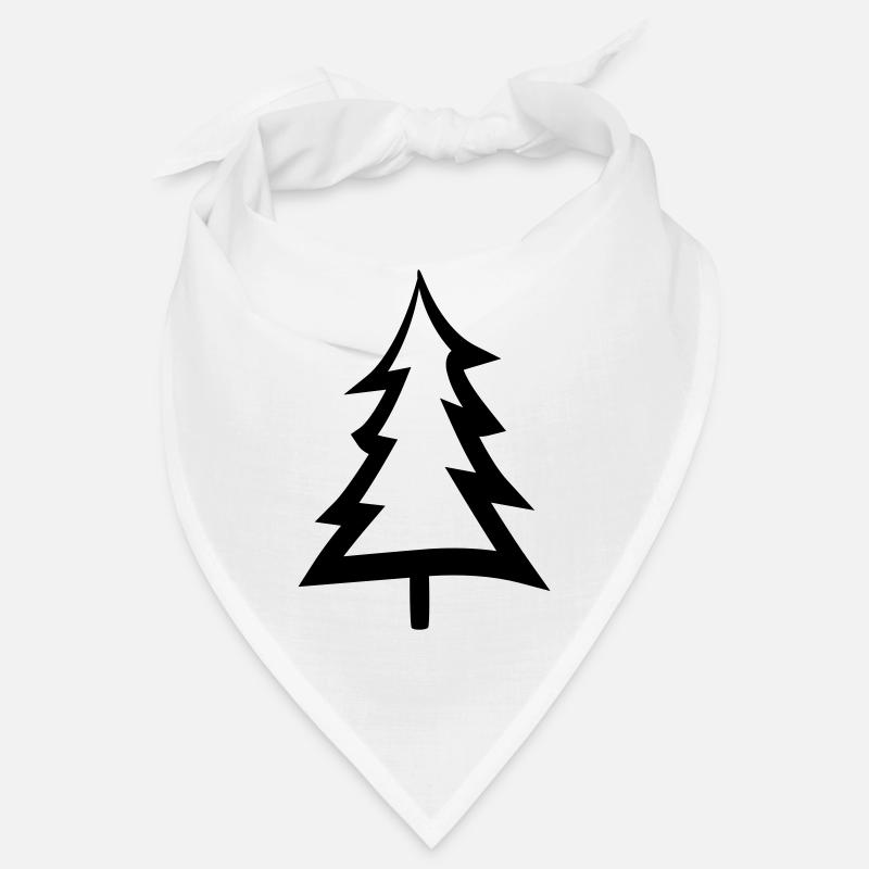 arbre de noël arbre de noël texte conception logo sapin s Bandana