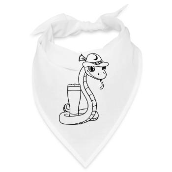 bier bayern alkohol saufen party feier - Bandana - Weiß - Vorne
