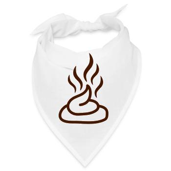 Shit - Bandana - Weiß - Vorne