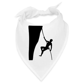 klettern, kletterin - Bandana - Weiß - Vorne