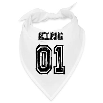 King Queen Partnerlook Love - Bandana - Weiß - Vorne