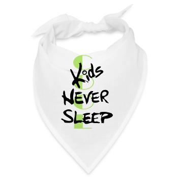 cool Kids never sleep - Bandana - Weiß - Vorne