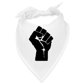 Faust Kommunismus - Bandana - Weiß - Vorne