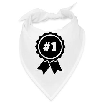 Medaille - Bandana - Weiß - Vorne
