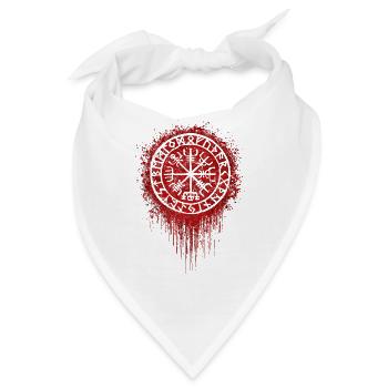 viking runes - Wikinger Runen - Tribal - Tattoo - Bandana - Weiß - Vorne