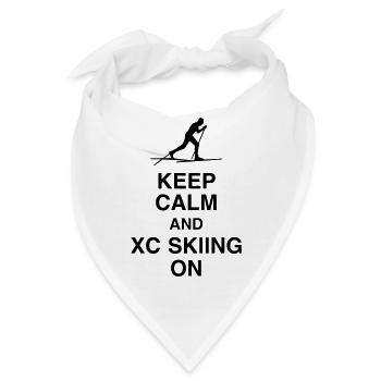 Langlaufen / Langlauf / eislaufen / Langläufer - Bandana - Weiß - Vorne
