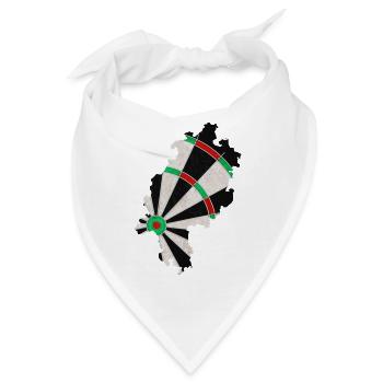 Dartboard Hessen - Bandana - Weiß - Vorne
