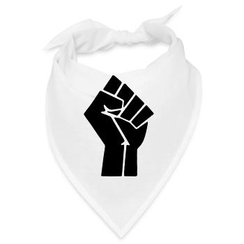 Power Fist - BLM - Bandana - Weiß - Vorne