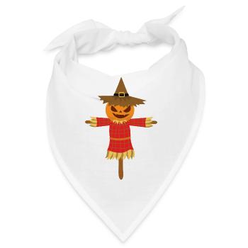 Halloween - Vogelscheuche - Bandana - Weiß - Vorne