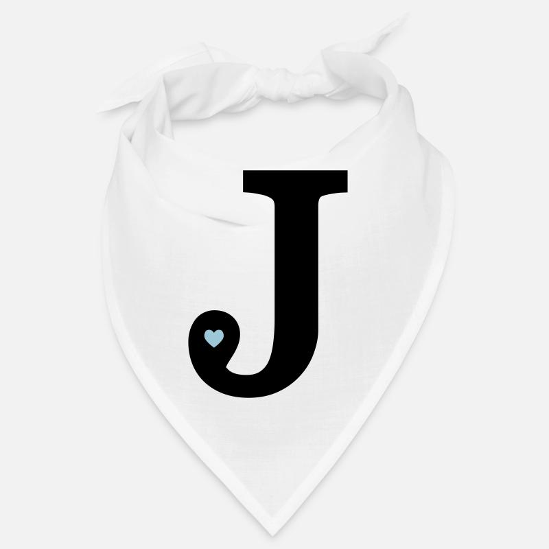 Letter J initial Bandana