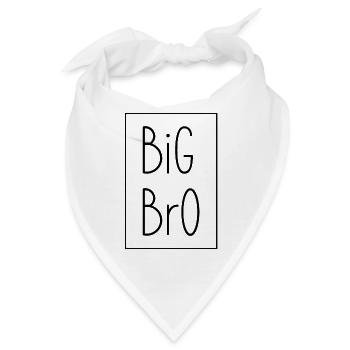 GROSSER BRUDER - Bandana - Weiß - Vorne