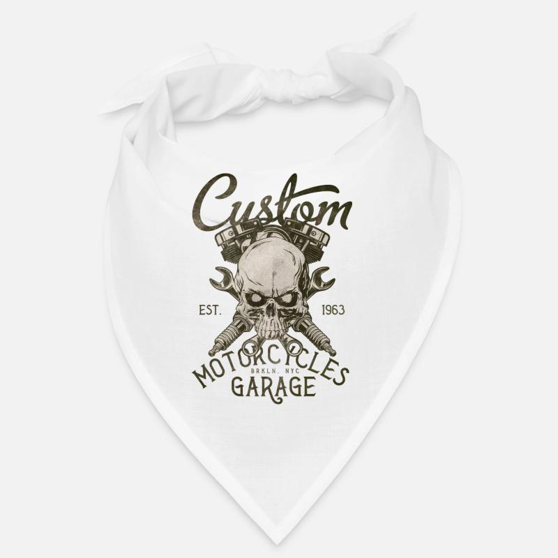 custom motorcycles garage Bandana