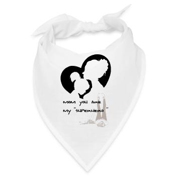 Mutter Tochter - Bandana - Weiß - Vorne
