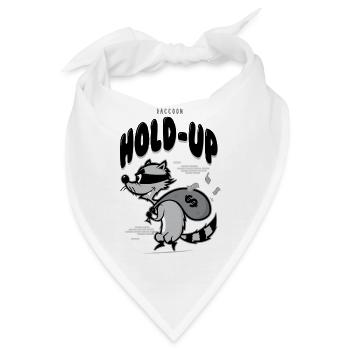 Waschbär halten - Bandana - Weiß - Vorne