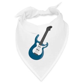 E-Gitarre - Bandana - Weiß - Vorne