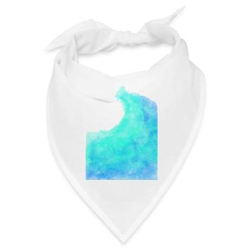 Welle Ozean Meer - Bandana - Weiß - Vorne